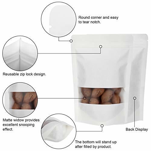 White Kraft Pouches - 10×15cm