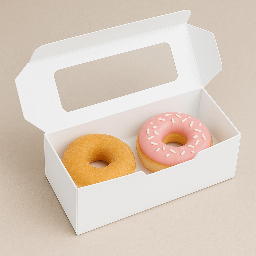 2 Donut Box with Window