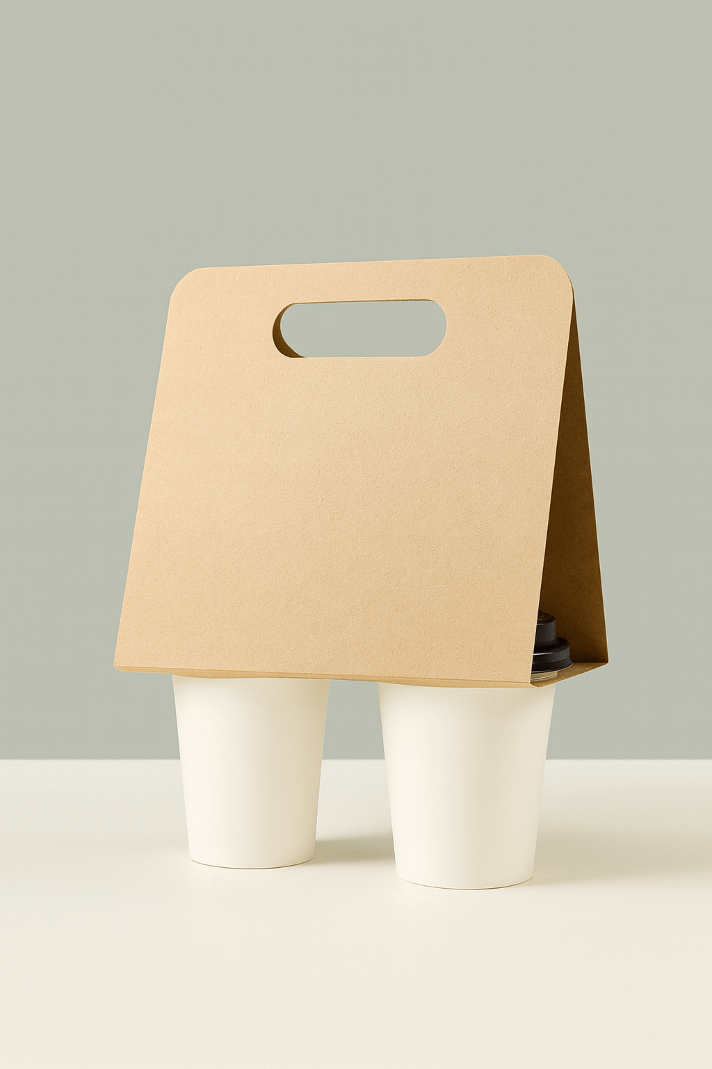 Kraft Paper 2-Cup Holder