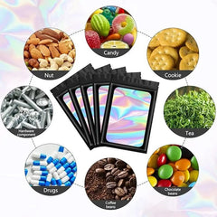 Black Mylar Ziplock Pouch