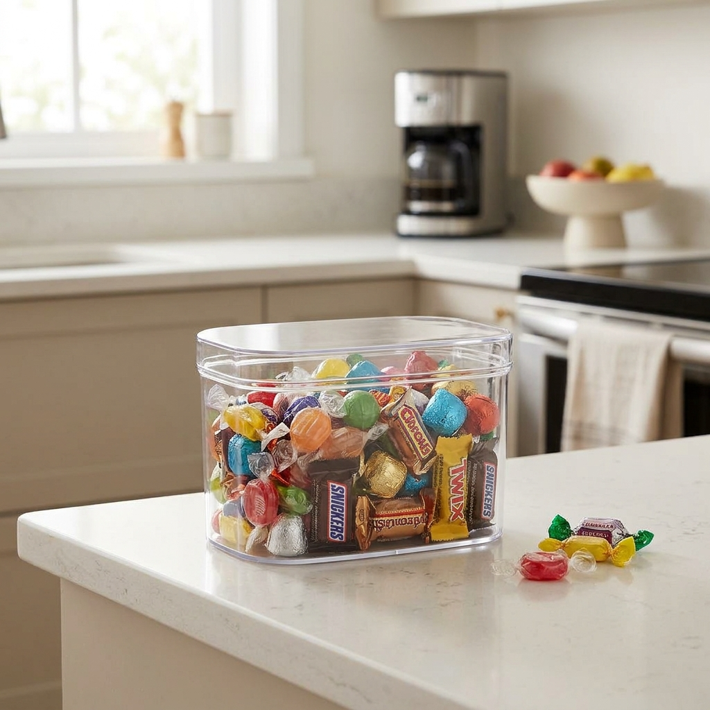 Acrylic Oval Storage Box - 200g Capacity