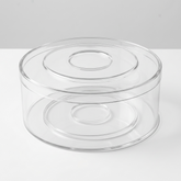 Round Clear Acrylic Dessert Box - 500g - Extra Height