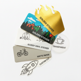 custom stickers glossy pvc golden foil transparent glossy paper packitup pakistan