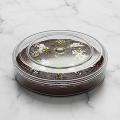 Round Acrylic Dessert Box 500g Standard - Habshi Halwa Studio