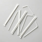 White Plastic Straw (Individually Wrapped) (6mm)