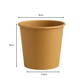 Kraft Paper Bowl with Lid – 350ml