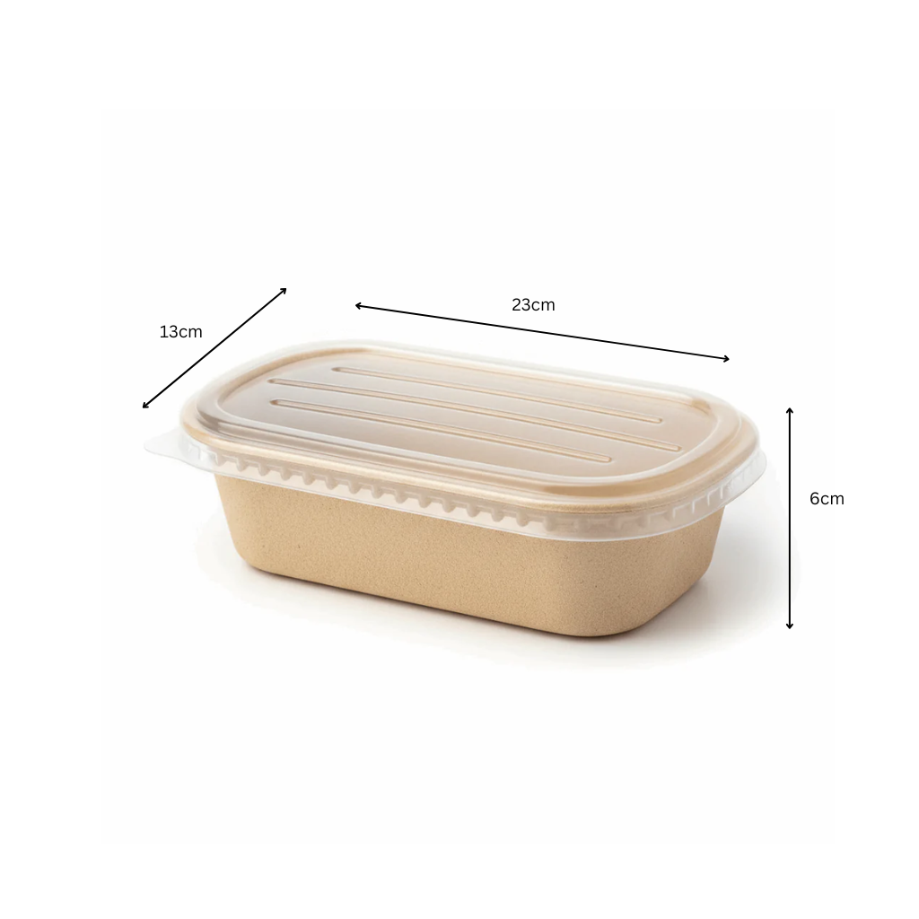 Bagasse Bowl 2 Compartment 1000ml