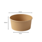 Kraft Paper Bowl with Lid – 250ml