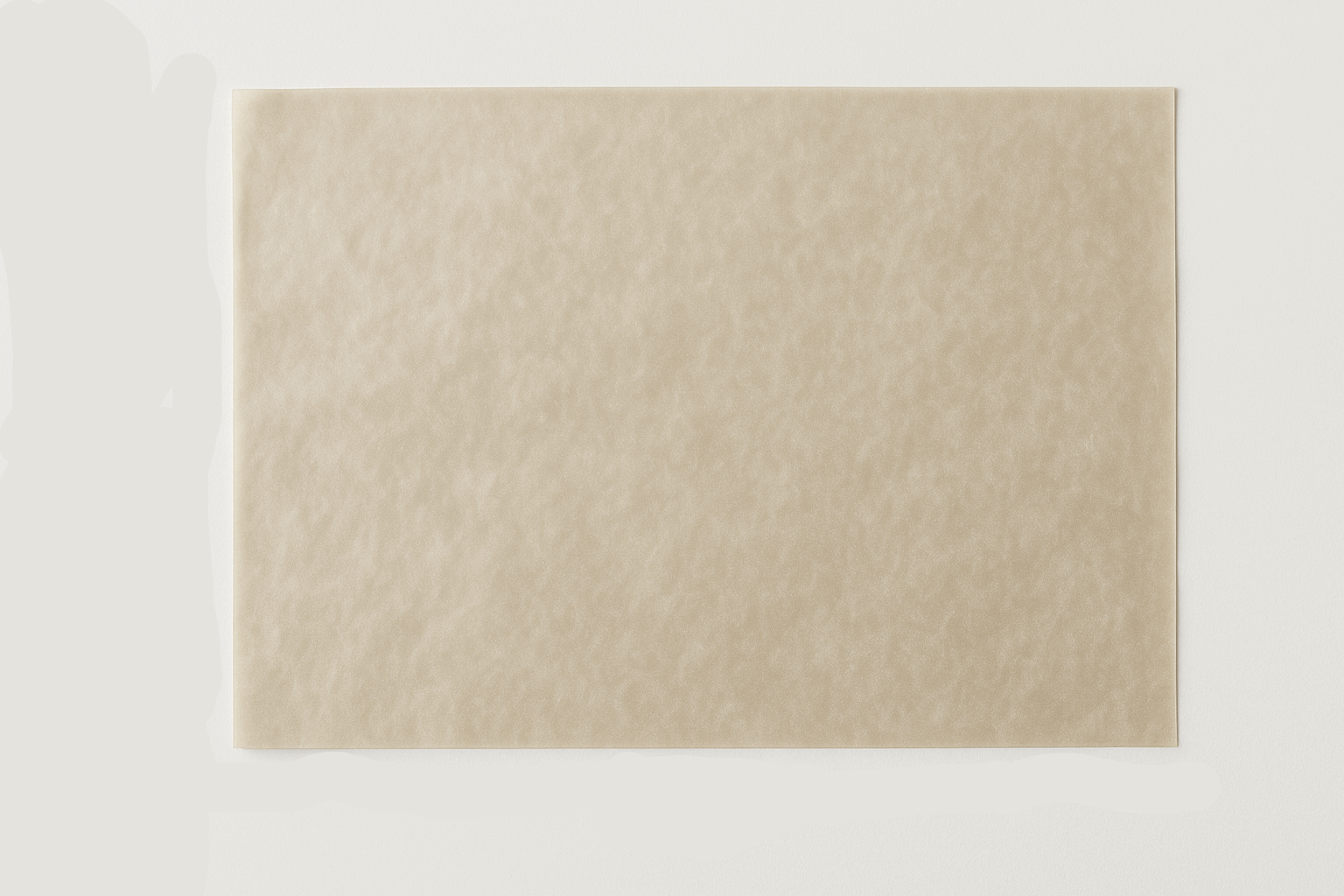 15x18 inch butter paper sheet with measurement lines and labels along the edges