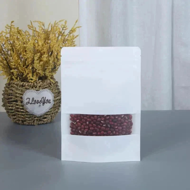 White Kraft Pouches - 18×26cm