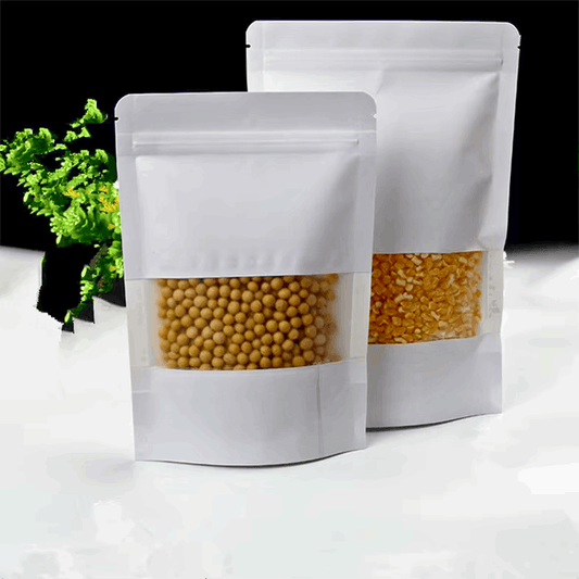 White Kraft Pouches | 16 × 26cm