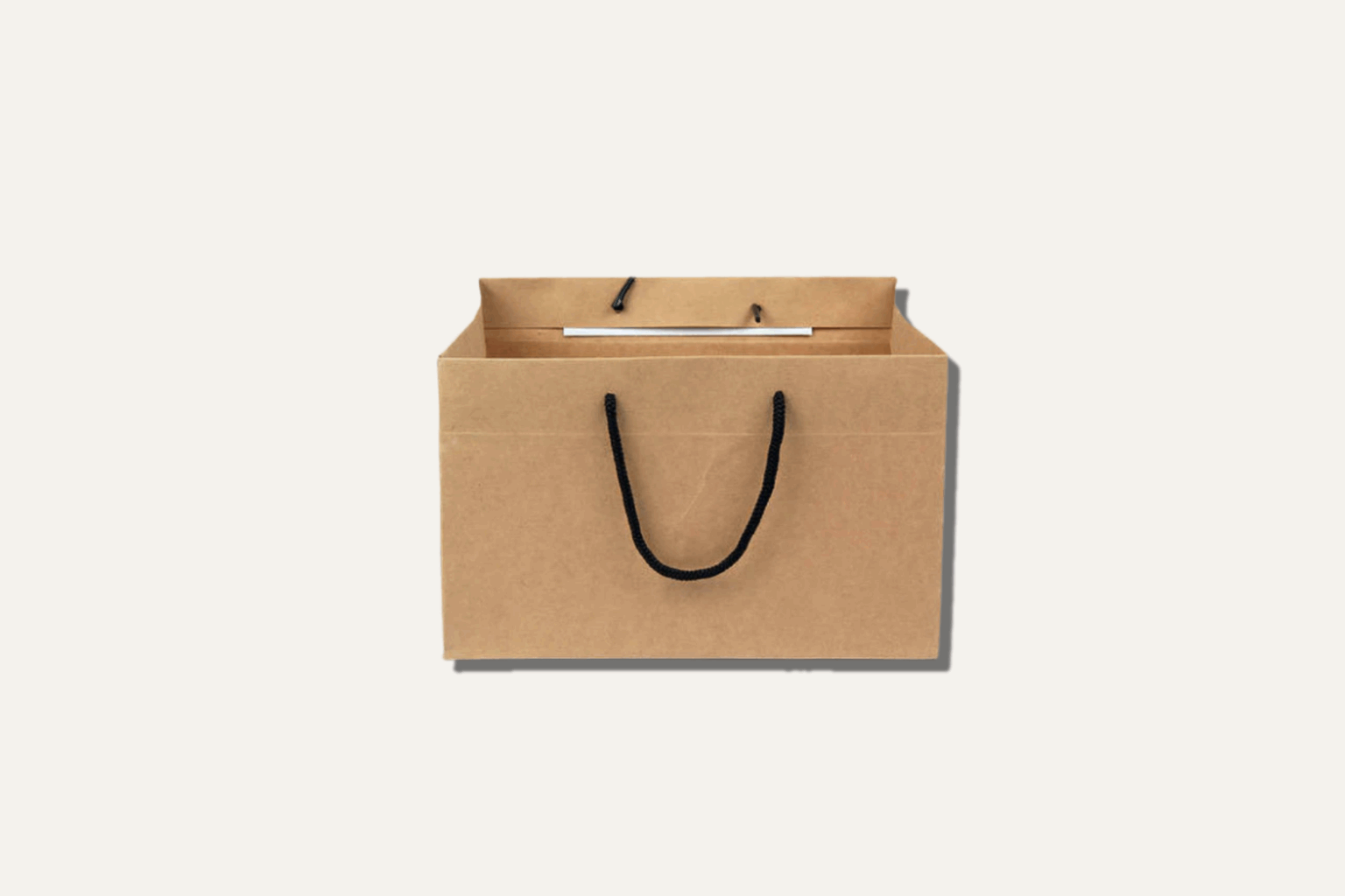 Kraft Bag with String Handle | 8.5 × 8.5 × 8"