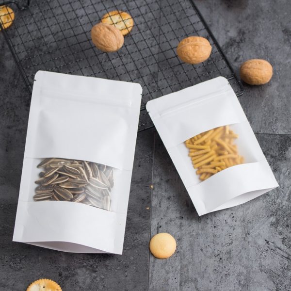 White Kraft Pouches - 16×23cm