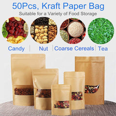 Brown Kraft Pouches - 23x35cm