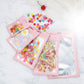 Pink Mylar Ziplock Pouch