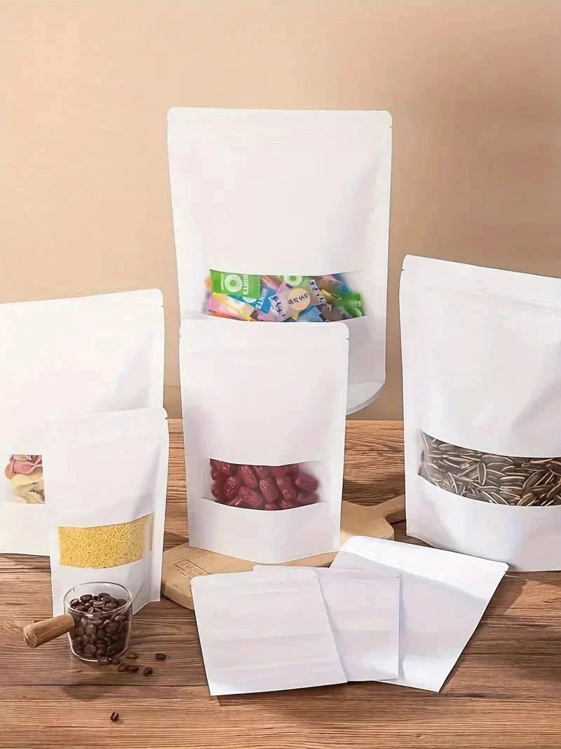 White Kraft Pouches - 18×26cm