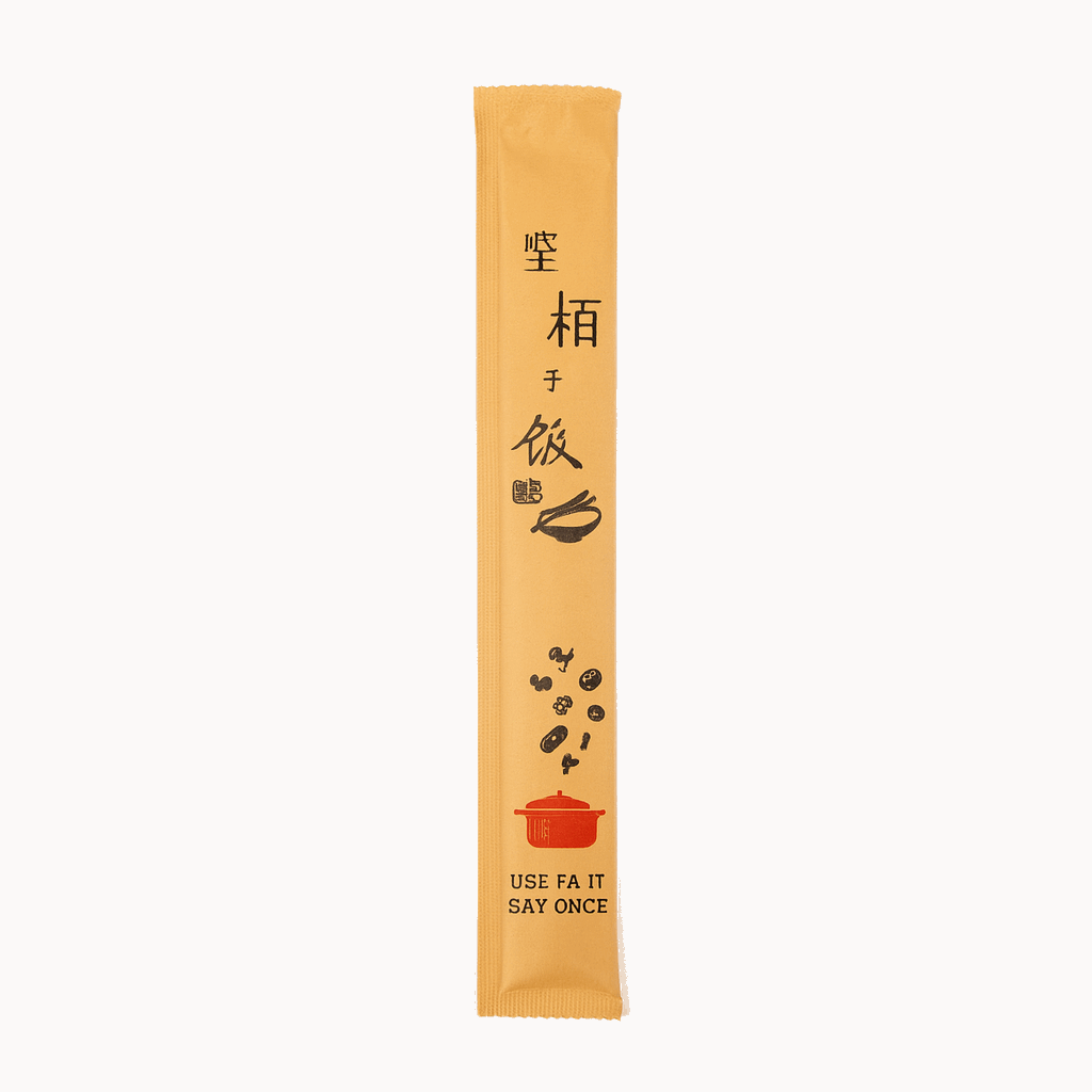 Bamboo chopsticks wrapped