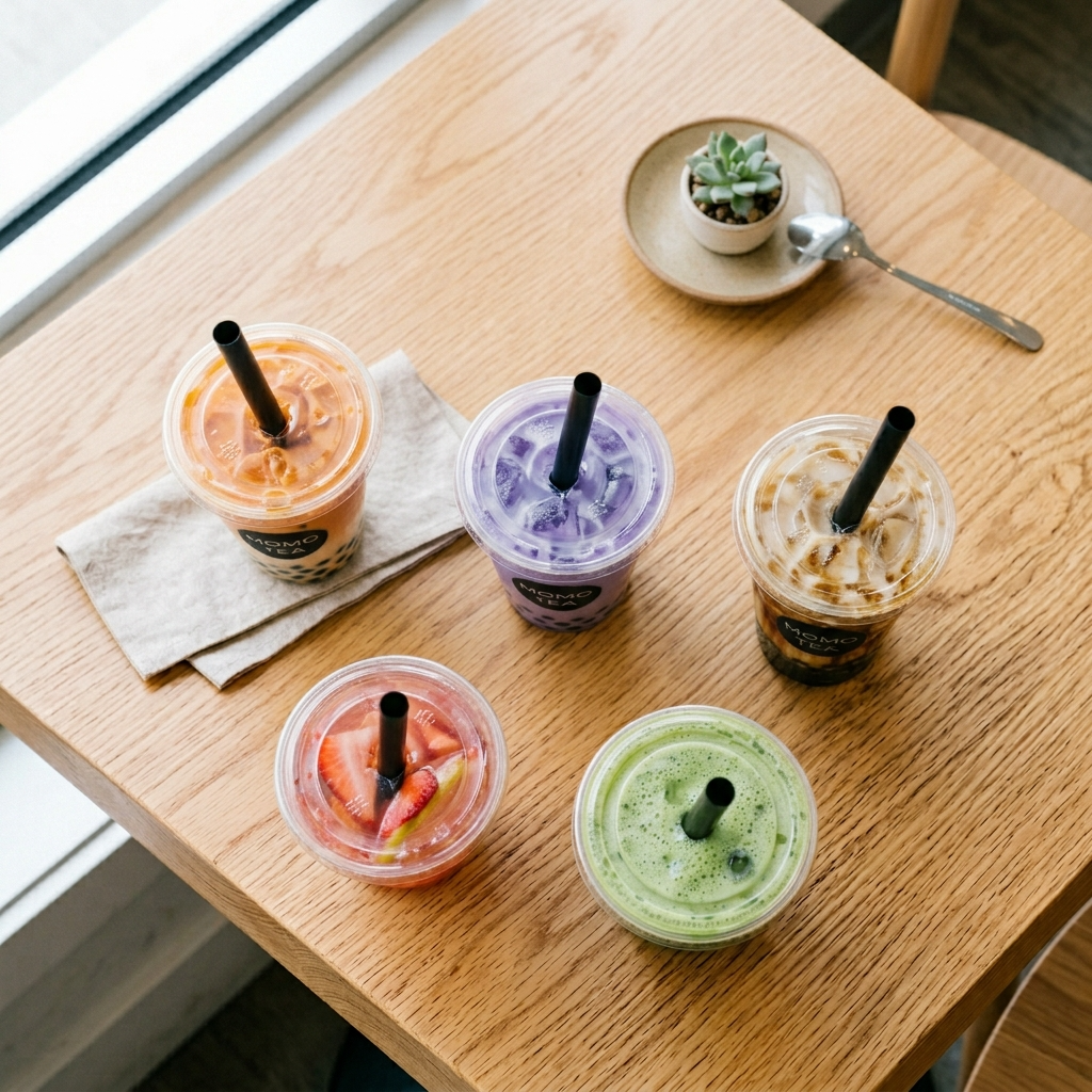 Black Plastic Straw 8mm