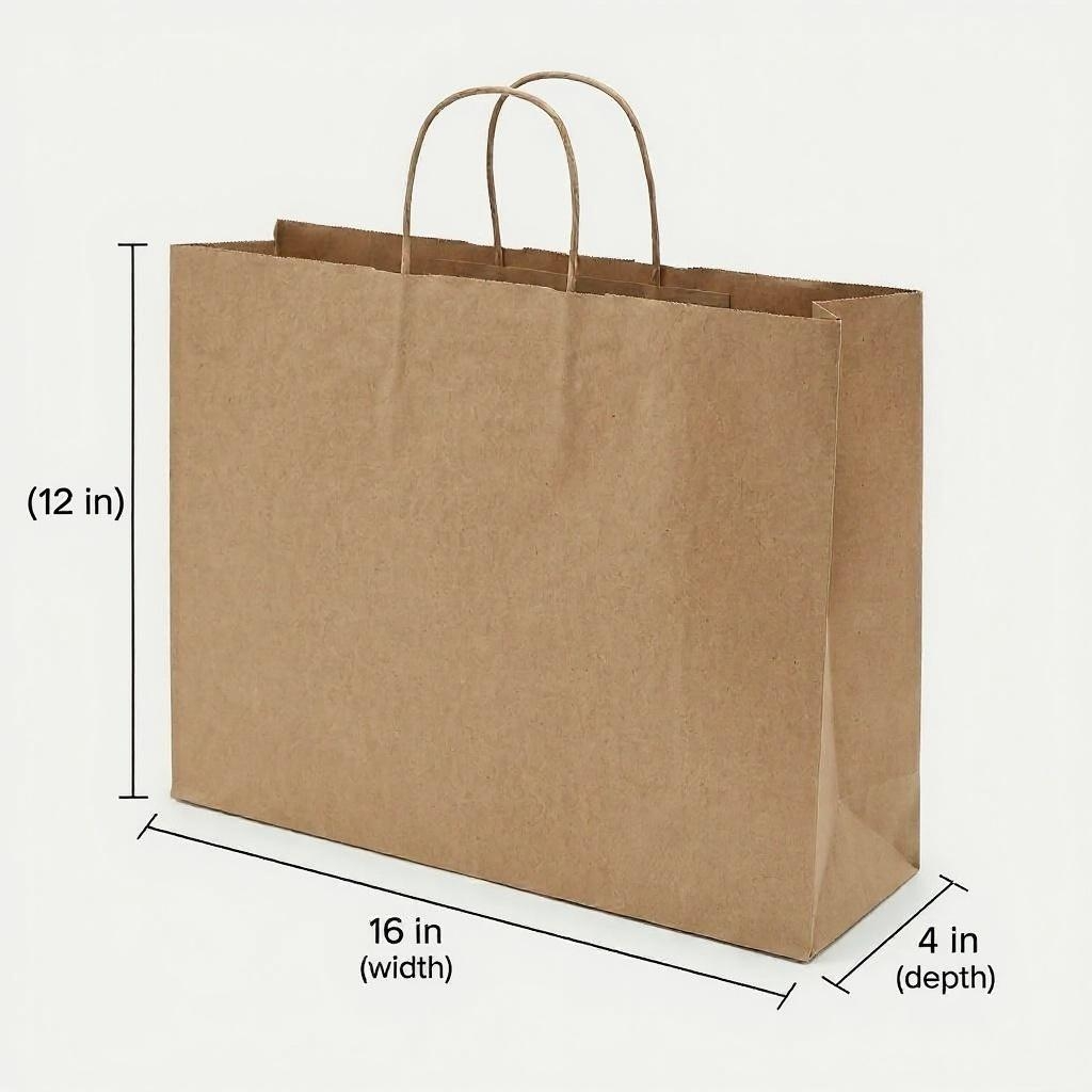 Kraft Wardrobe Bag – Small 12 × 16 × 4 in