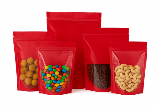 Red Transparent Standup Pouch