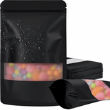 Black Aluminum Pouches With Matte Window
