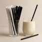 black paper straws 6mm and 8mm 197mm 4-ply individually wrapped eco-friendly – PackItUp Pakistan