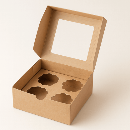 4 cupcake box