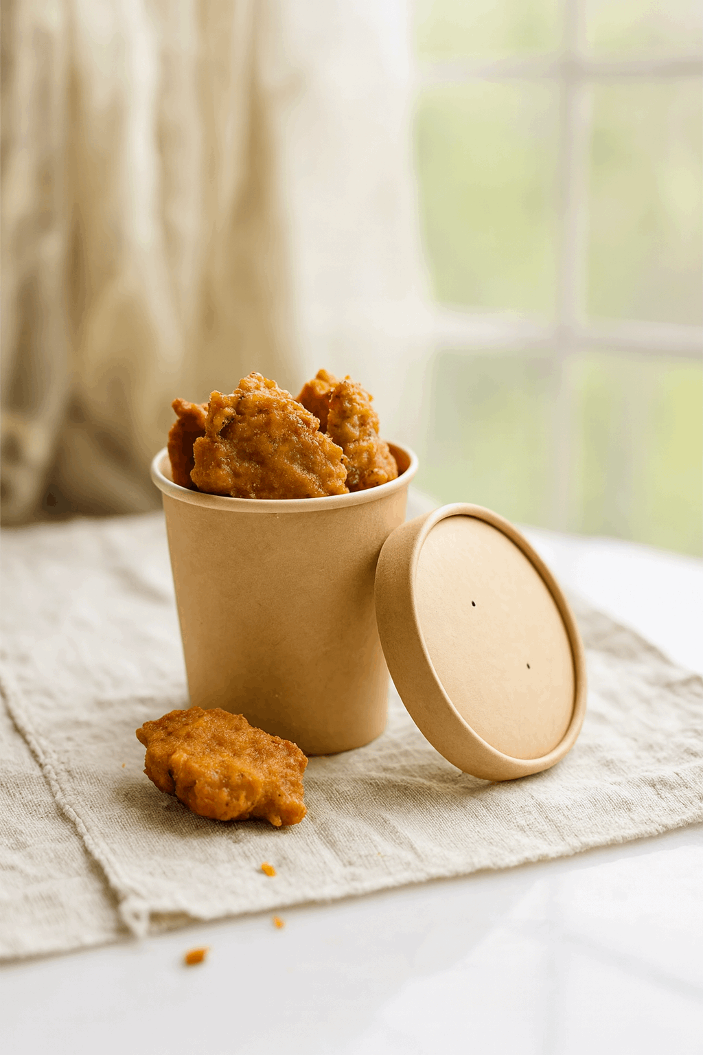 Kraft Paper Bowl with Lid – 350ml