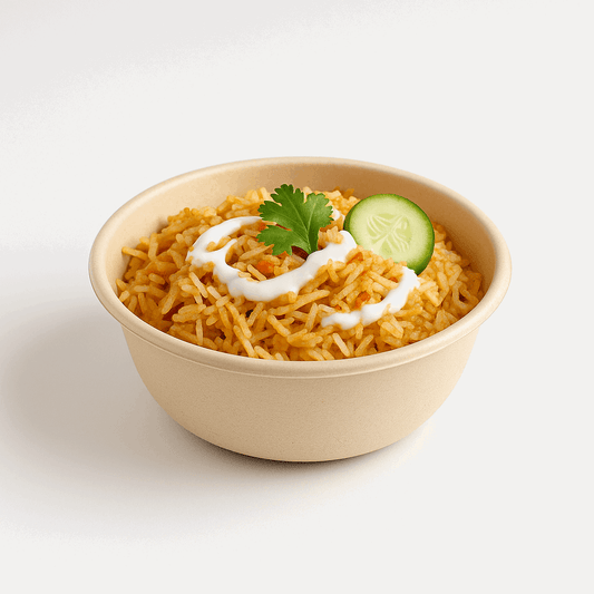 Bagasse Round Bowl with PET Lid – 850ml