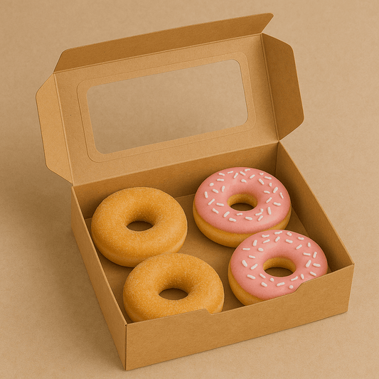 4 Donut Box with Window