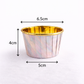 Round Gold Foil Cupcake Molds with lid