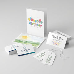 premium custom printed brand cards including compliment thank you business postcard greeting and hang tags – PackItUp Pakistan