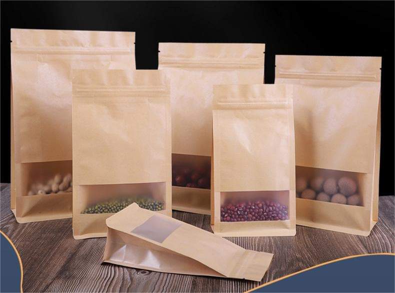 Kraft Brown Flat Bottom Pouch