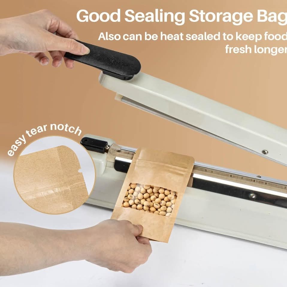 Kraft Brown Flat Bottom Pouch