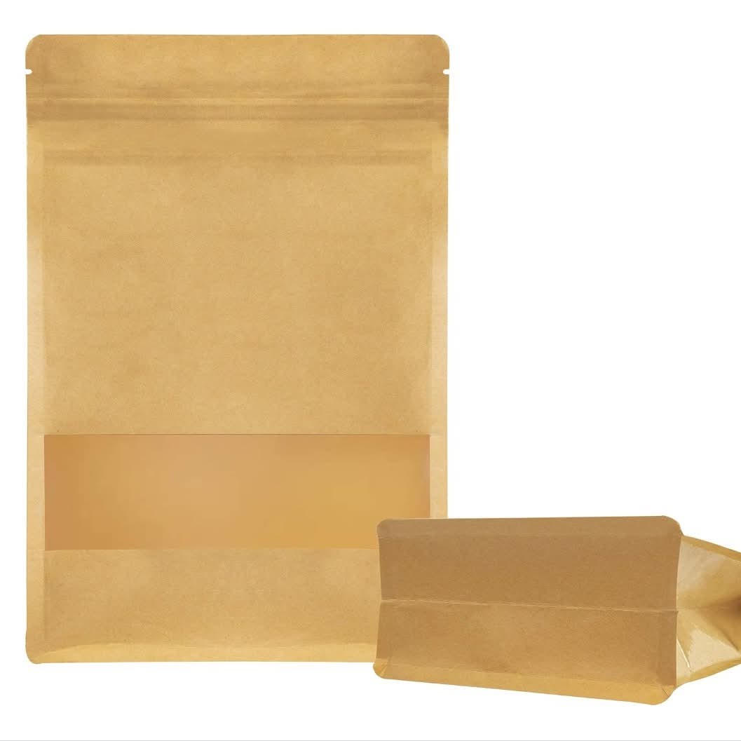 Kraft Brown Flat Bottom Pouch