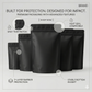Black Matte Stand-Up Pouch Without Window (No Window)
