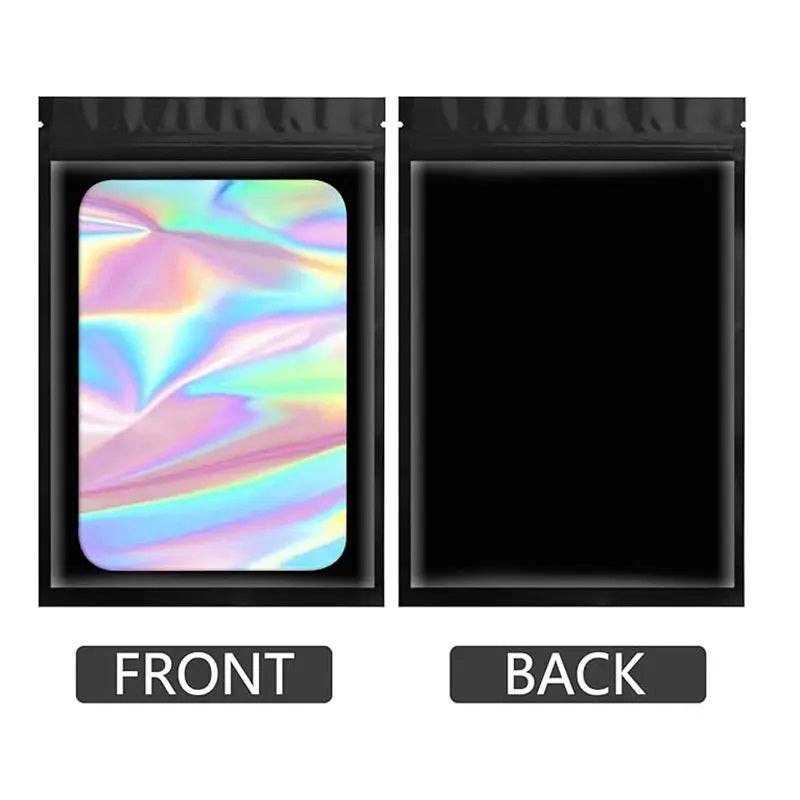 Black Mylar Ziplock Pouch