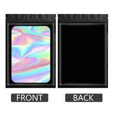 Black Mylar Ziplock Pouch