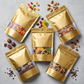 Golden Aluminum Pouches With Clear Window