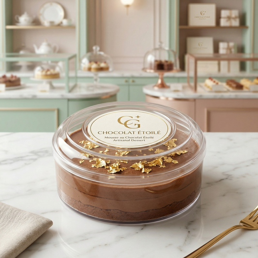 ROUND ACRYLIC DESSERT BOX - 250g