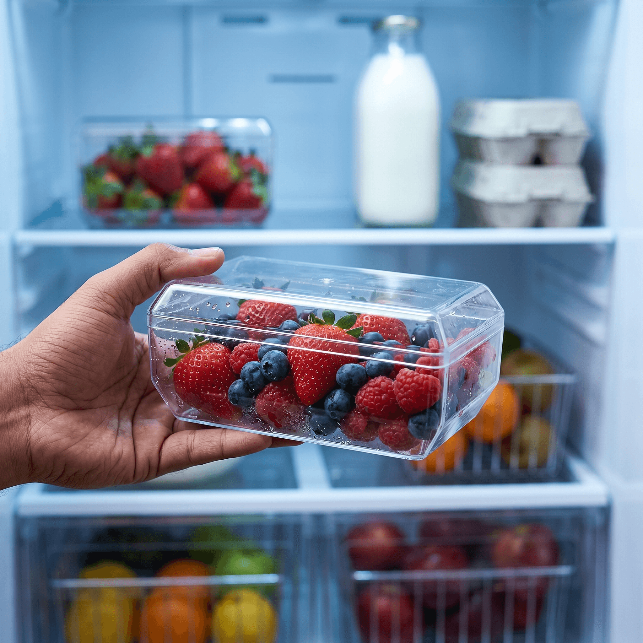 Rectangular Acrylic Storage Container - 500g