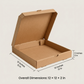 Kraft Pizza Box – 12 × 12 × 2 in
