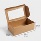 2 Donut Box with Window Kraft