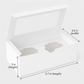 2 cupcake box White