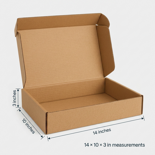 Apparel Kraft Box – 14 × 10 × 3 in