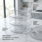 ROUND ACRYLIC DESSERT BOX - 500g