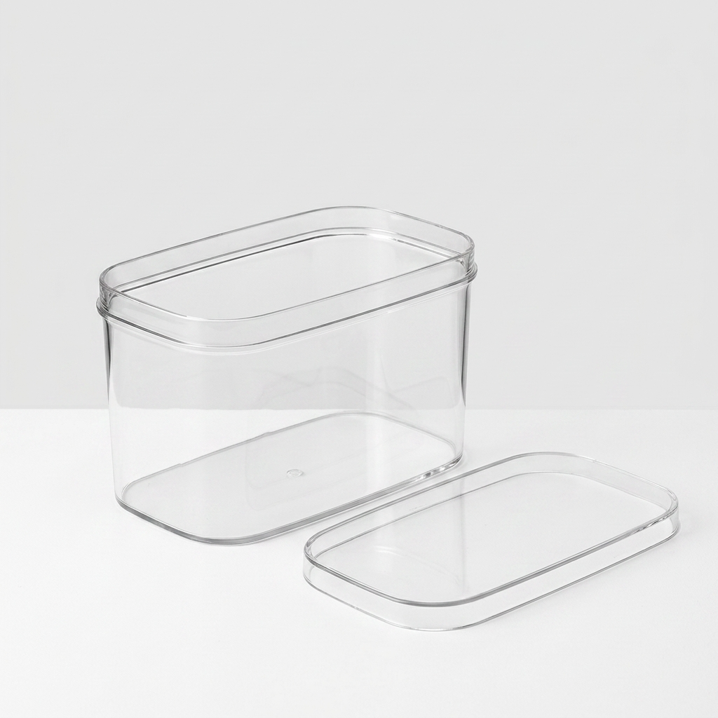 Acrylic Oval Storage Box - 200g Capacity