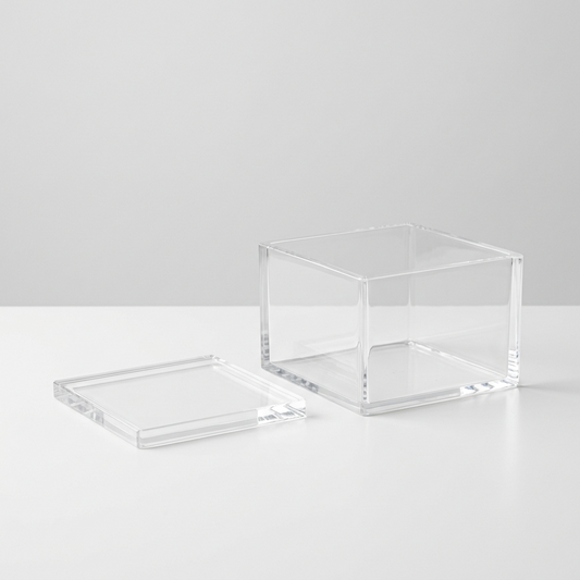 SQUARE ACRYLIC DESSERT BOX - 200g