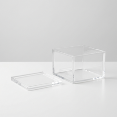 SQUARE ACRYLIC DESSERT BOX - 200g