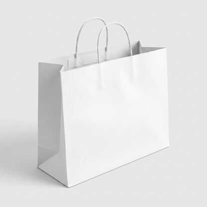 White Wardrobe Bag – Medium 14 × 18 × 4 in
